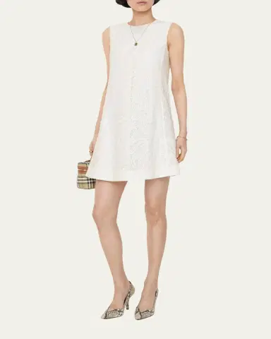 Burberry Elysande Paisley Lace Sleeveless Mini Dress | Thumbnail 2 Burberry Elysande Paisley Lace Sleeveless Mini Dress | Thumbnail 2