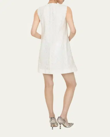 Burberry Elysande Paisley Lace Sleeveless Mini Dress | Thumbnail 3 Burberry Elysande Paisley Lace Sleeveless Mini Dress | Thumbnail 3