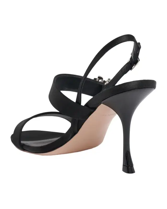 Roger Vivier 85mm Mini Bouquet Satin Slingback Sandals