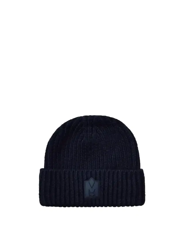 Mackage Men's M-Logo Patch Beanie Hat