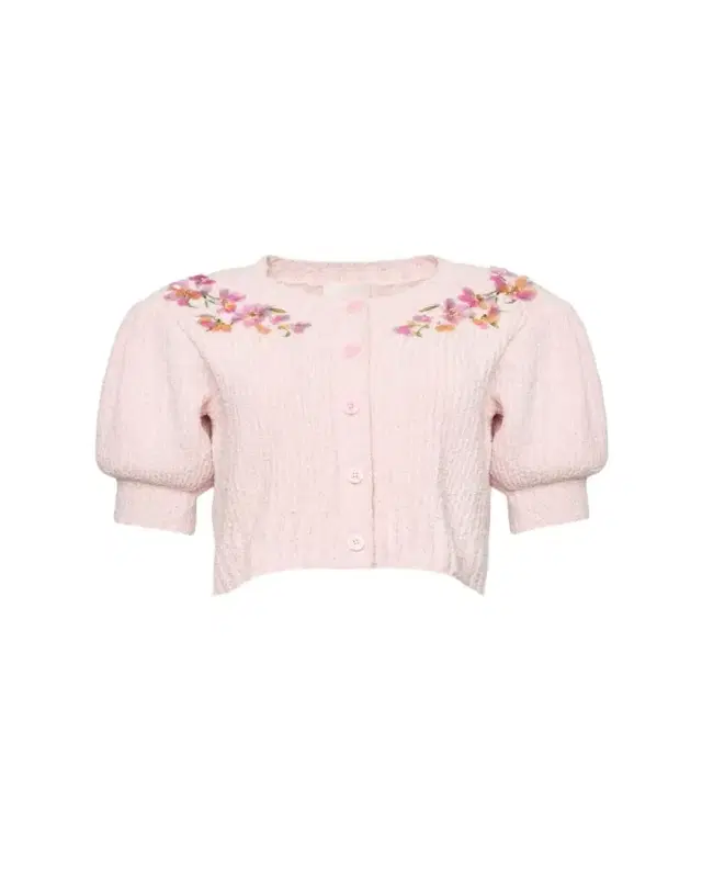 Millicent Trailing Flower Cropped Cardigan