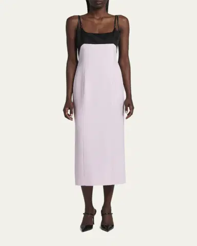 Tom Ford Strappy Silk Crepe Midi Dress | Thumbnail 2 Tom Ford Strappy Silk Crepe Midi Dress | Thumbnail 2