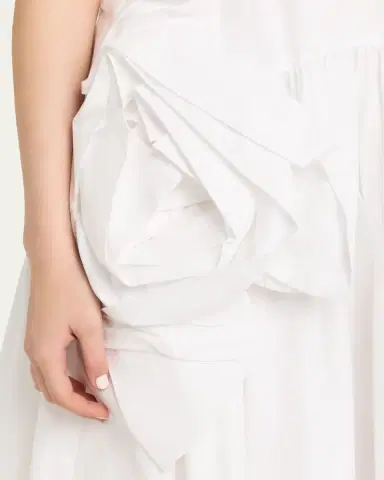 Simone Rocha Pressed Rosette Cotton Sleeveless Midi Dress | Thumbnail 5 Simone Rocha Pressed Rosette Cotton Sleeveless Midi Dress | Thumbnail 5