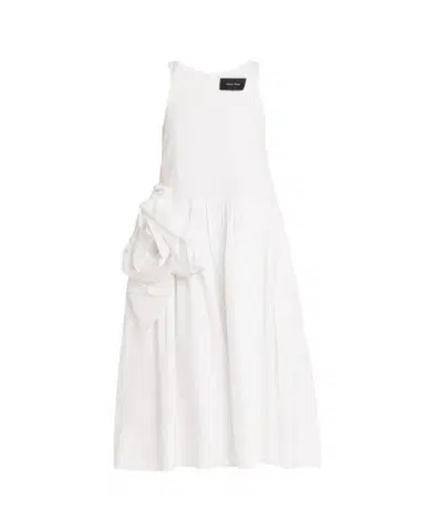 Simone Rocha Pressed Rosette Cotton Sleeveless Midi Dress | Thumbnail 1 Simone Rocha Pressed Rosette Cotton Sleeveless Midi Dress | Thumbnail 1