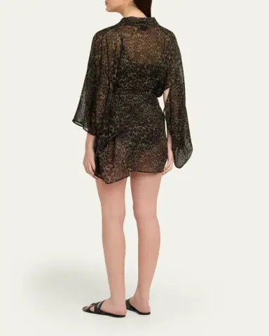 Nili Lotan Kima Silk Kimono | Thumbnail 3 Nili Lotan Kima Silk Kimono | Thumbnail 3