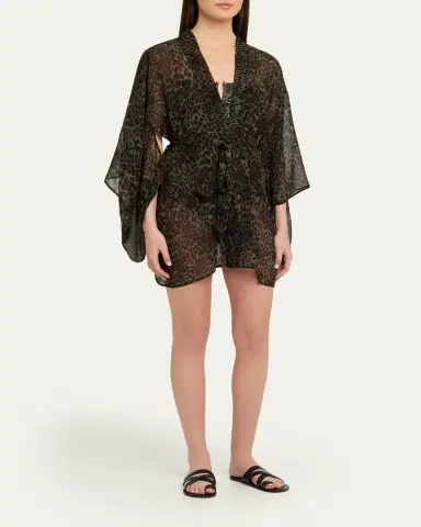 Nili Lotan Kima Silk Kimono | Thumbnail 4 Nili Lotan Kima Silk Kimono | Thumbnail 4