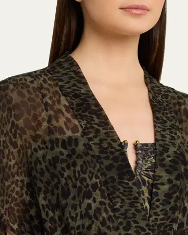 Nili Lotan Kima Silk Kimono | Thumbnail 5 Nili Lotan Kima Silk Kimono | Thumbnail 5