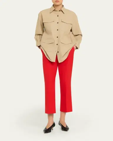 Maria McManus High-Rise Straight-Leg Crop Trousers | Thumbnail 2 Maria McManus High-Rise Straight-Leg Crop Trousers | Thumbnail 2