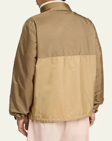 Moncler Men's Bicolor Nylon Full-Zip Jacket | Thumbnail 2 Moncler Men's Bicolor Nylon Full-Zip Jacket | Thumbnail 2