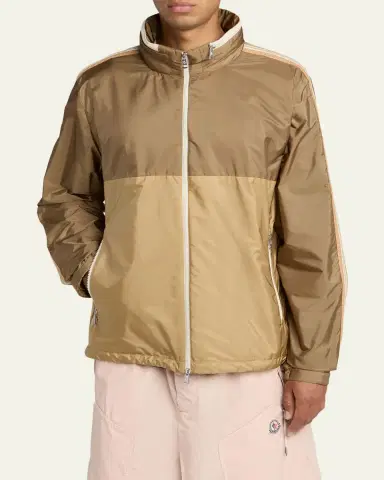 Moncler Men's Bicolor Nylon Full-Zip Jacket | Thumbnail 3 Moncler Men's Bicolor Nylon Full-Zip Jacket | Thumbnail 3