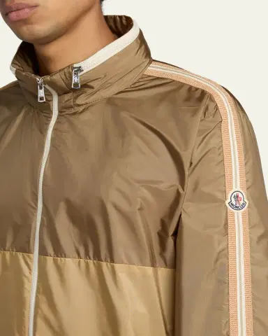 Moncler Men's Bicolor Nylon Full-Zip Jacket | Thumbnail 4 Moncler Men's Bicolor Nylon Full-Zip Jacket | Thumbnail 4