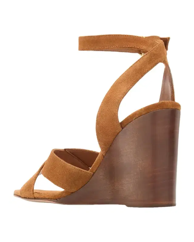 85mm Suede Ankle-Strap Sandals