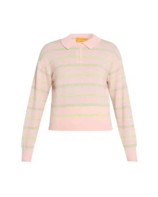 Collegiate Striped Cashmere Polo