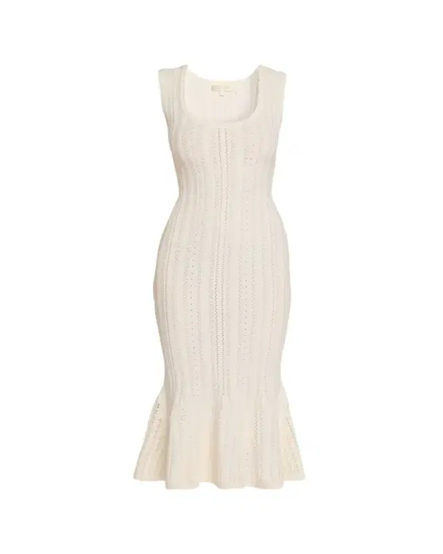 Tayleen Stretch Pointelle Midi Dress