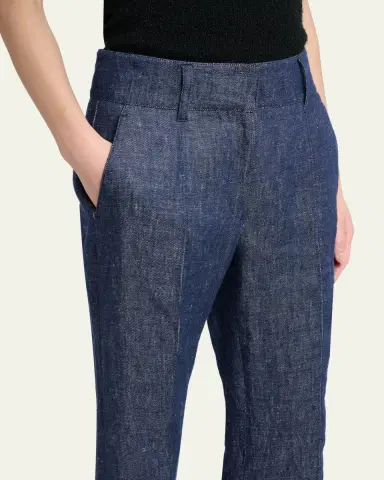 Gabriela Hearst Rhein Pintuck Linen Flare Pants | Thumbnail 5 Gabriela Hearst Rhein Pintuck Linen Flare Pants | Thumbnail 5