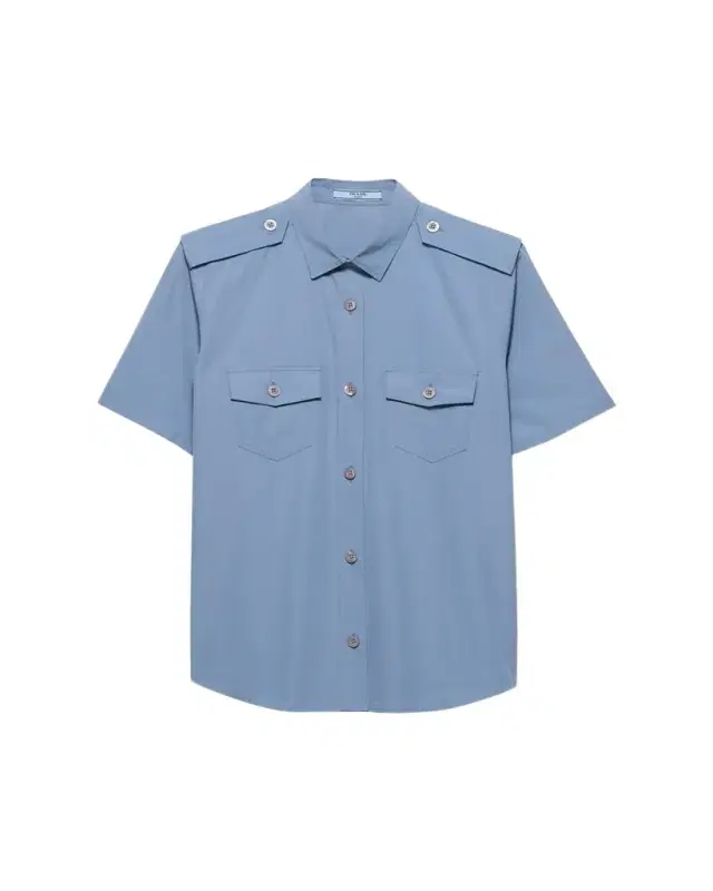 Short-Sleeve Cotton Utility Shirt