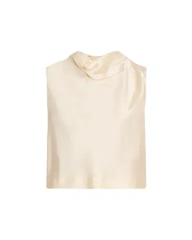 Vince Cropped Satin Cowl-Neck Top | Thumbnail 1