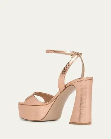 Gianvito Rossi 70mm Platform Metallic Snakeskin Leather Sandals | Thumbnail 2 Gianvito Rossi 70mm Platform Metallic Snakeskin Leather Sandals | Thumbnail 2
