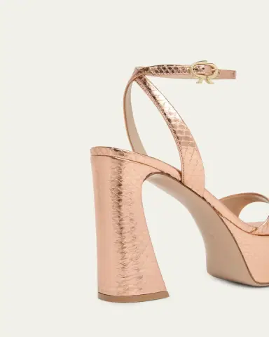Gianvito Rossi 70mm Platform Metallic Snakeskin Leather Sandals | Thumbnail 3 Gianvito Rossi 70mm Platform Metallic Snakeskin Leather Sandals | Thumbnail 3