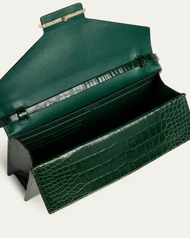 Tom Ford Small Croc-Embossed Leather T-Clasp Clutch Bag | Thumbnail 4