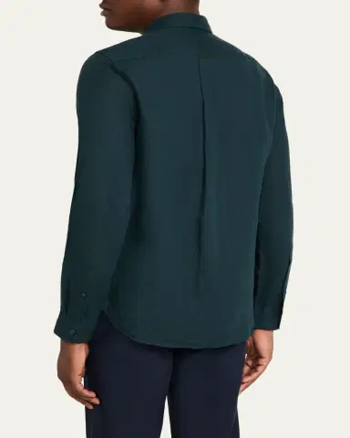 Vince Men's Linen Sport Shirt | Thumbnail 3