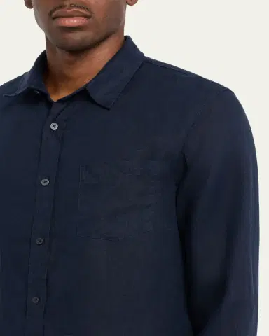 Vince Men's Linen Sport Shirt | Thumbnail 9
