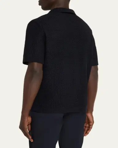 Vince Men's Crochet Button-Down Shirt | Thumbnail 3