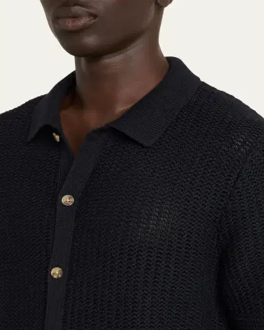 Vince Men's Crochet Button-Down Shirt | Thumbnail 5