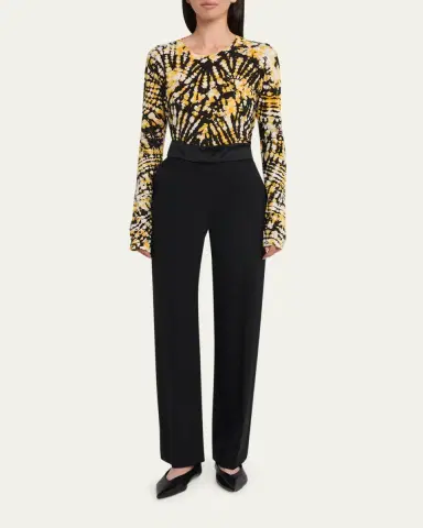 Proenza Schouler White Label Reeva Tie-Dye Tee | Thumbnail 2 Proenza Schouler White Label Reeva Tie-Dye Tee | Thumbnail 2