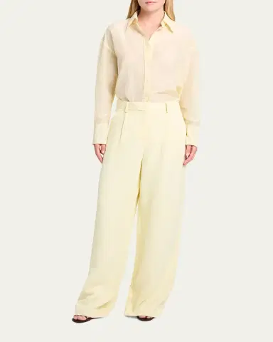TWP Hudson St Pants in Coated Viscose Linen | Thumbnail 2 TWP Hudson St Pants in Coated Viscose Linen | Thumbnail 2