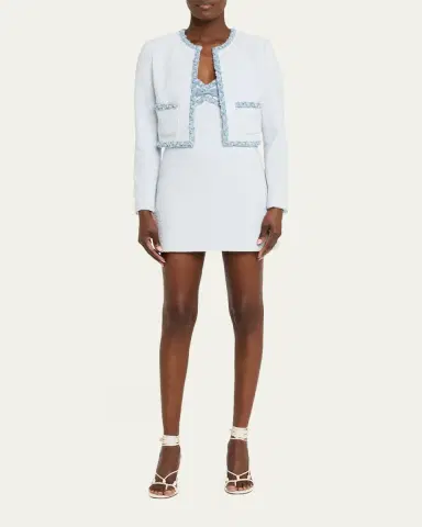 LoveShackFancy Azula Tweed Jacket | Thumbnail 2 LoveShackFancy Azula Tweed Jacket | Thumbnail 2