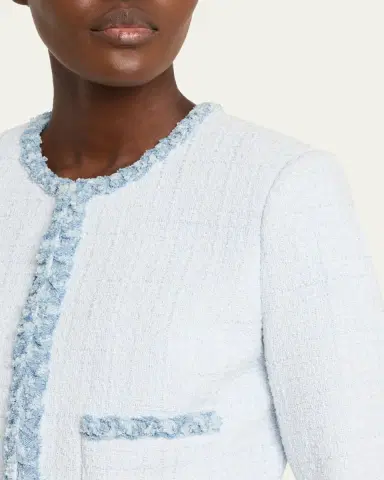 LoveShackFancy Azula Tweed Jacket | Thumbnail 5 LoveShackFancy Azula Tweed Jacket | Thumbnail 5
