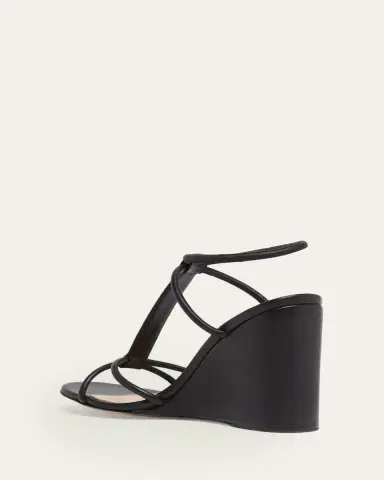 Gianvito Rossi 85mm Strappy Leather Wedge Sandals | Thumbnail 2 Gianvito Rossi 85mm Strappy Leather Wedge Sandals | Thumbnail 2