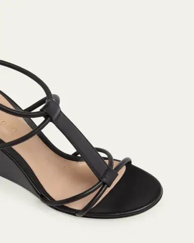 Gianvito Rossi 85mm Strappy Leather Wedge Sandals | Thumbnail 3 Gianvito Rossi 85mm Strappy Leather Wedge Sandals | Thumbnail 3