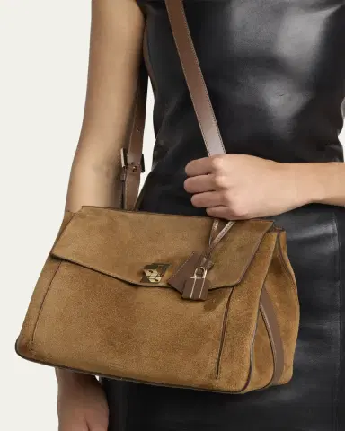 Tom Ford Smooth Suede Shoulder Bag | Thumbnail 2 Tom Ford Smooth Suede Shoulder Bag | Thumbnail 2