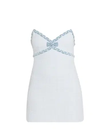 LoveShackFancy Novara Tweed Mini Dress | Thumbnail 1 LoveShackFancy Novara Tweed Mini Dress | Thumbnail 1