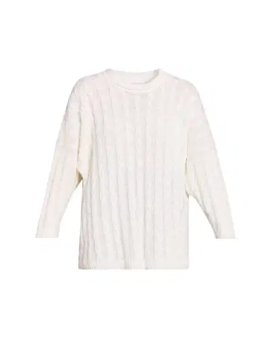 Eskandar Linen-Cotton Round Neck Sweater - Long Length | Thumbnail 1 Eskandar Linen-Cotton Round Neck Sweater - Long Length | Thumbnail 1