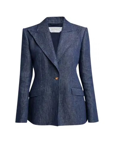 Gabriela Hearst Leiva Linen Single-Breasted Blazer Jacket | Thumbnail 1 Gabriela Hearst Leiva Linen Single-Breasted Blazer Jacket | Thumbnail 1