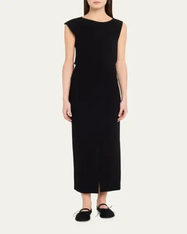 Proenza Schouler Damea Cap-Sleeve Matte Crepe Maxi Dress | Thumbnail 2