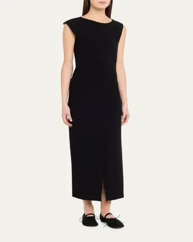 Proenza Schouler Damea Cap-Sleeve Matte Crepe Maxi Dress | Thumbnail 4