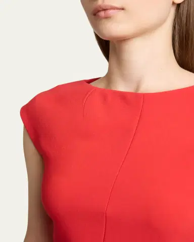 Proenza Schouler Damea Cap-Sleeve Matte Crepe Maxi Dress | Thumbnail 9