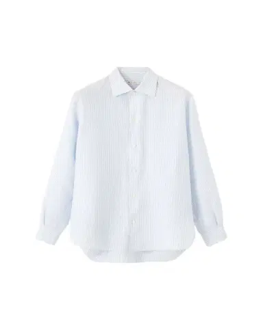 Loro Piana Men's Franco Linen Stripe Button-Down Shirt | Thumbnail 1 Loro Piana Men's Franco Linen Stripe Button-Down Shirt | Thumbnail 1