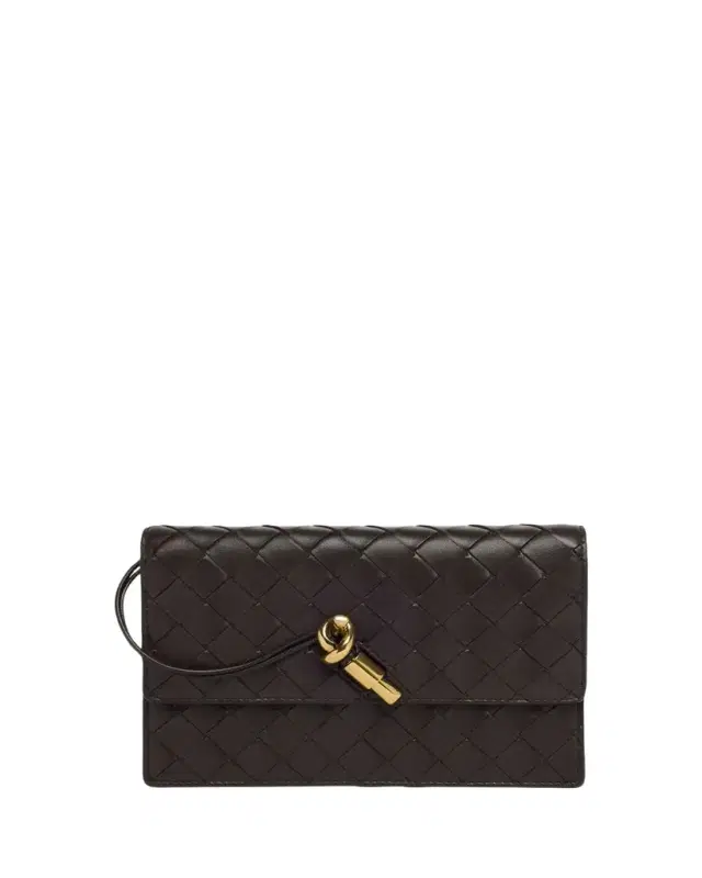 Andiamo Leather Chain Pouch Bag