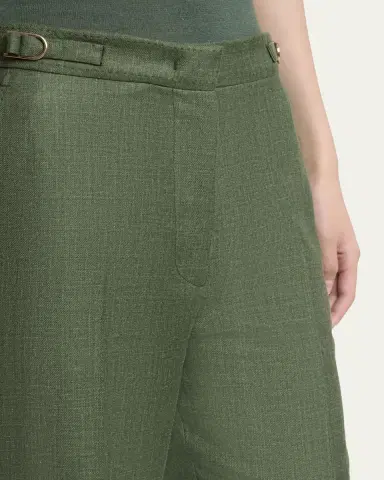 Gabriela Hearst Vesta Linen-Wool Straight-Leg Pants | Thumbnail 5
