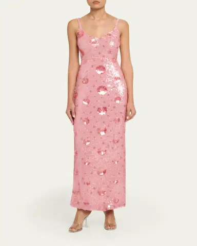 L'Agence Karma Sequined Maxi Dress | Thumbnail 2 L'Agence Karma Sequined Maxi Dress | Thumbnail 2