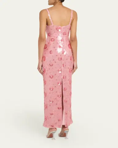 L'Agence Karma Sequined Maxi Dress | Thumbnail 3 L'Agence Karma Sequined Maxi Dress | Thumbnail 3