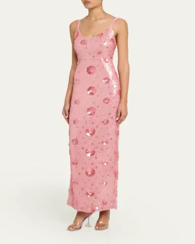 L'Agence Karma Sequined Maxi Dress | Thumbnail 4 L'Agence Karma Sequined Maxi Dress | Thumbnail 4