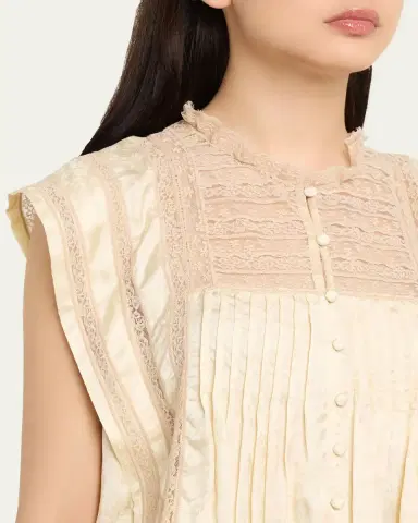 Sea Ethel Lace-Embroidered Satin Top | Thumbnail 5 Sea Ethel Lace-Embroidered Satin Top | Thumbnail 5