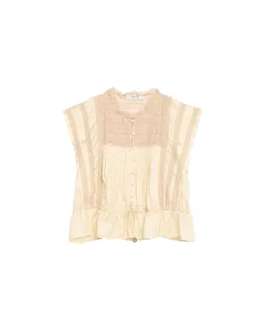 Sea Ethel Lace-Embroidered Satin Top | Thumbnail 1 Sea Ethel Lace-Embroidered Satin Top | Thumbnail 1