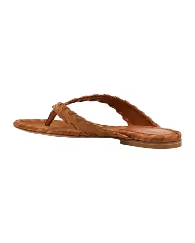 Gianvito Rossi Whipstitch Suede Thong Sandals | Thumbnail 1